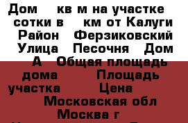 Дом 60 кв.м на участке 24 сотки в 10 км от Калуги › Район ­ Ферзиковский › Улица ­ Песочня › Дом ­ 28А › Общая площадь дома ­ 60 › Площадь участка ­ 24 › Цена ­ 1 400 000 - Московская обл., Москва г. Недвижимость » Дома, коттеджи, дачи продажа   